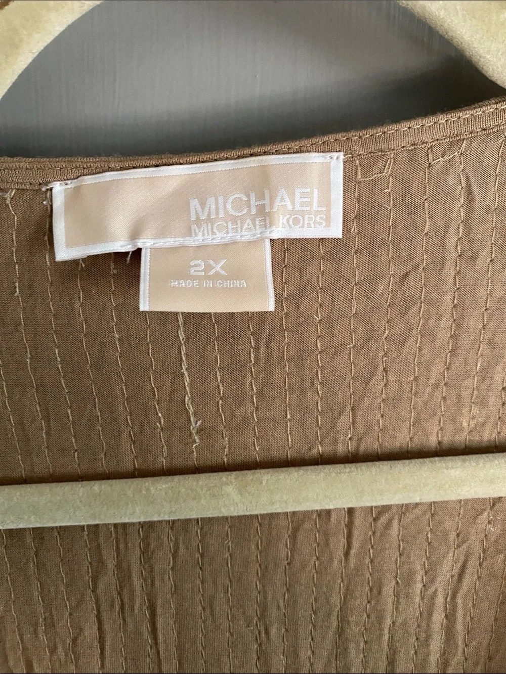 Michael Kors Gold Sequin Wrap Mini Dress